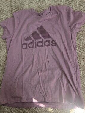 Adidas Women's Mauve Logo Crewneck Golf Tee